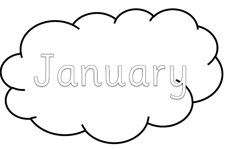 Months of the year colouring pages teaching resources