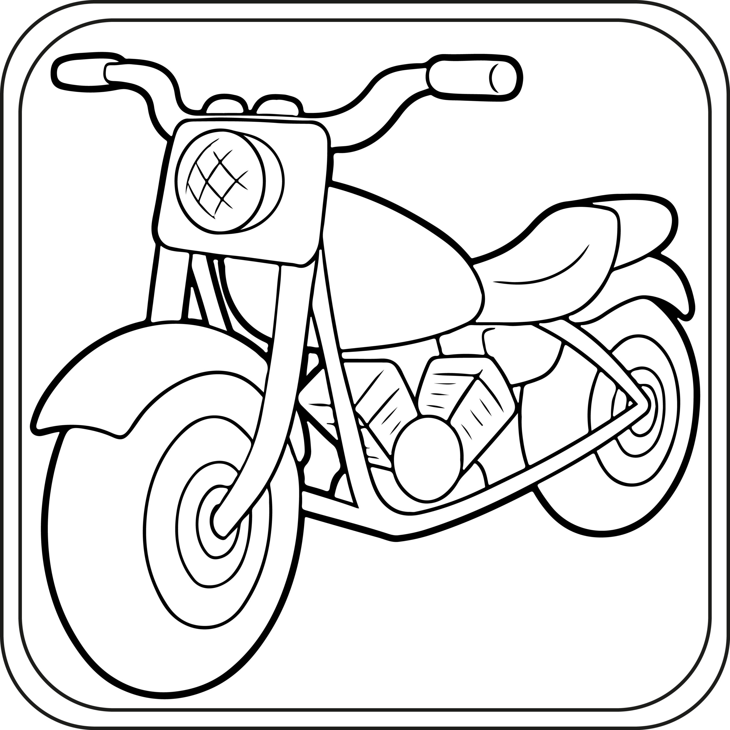 Motorcycle coloring pages preschool kindergarten first grade made by teachers