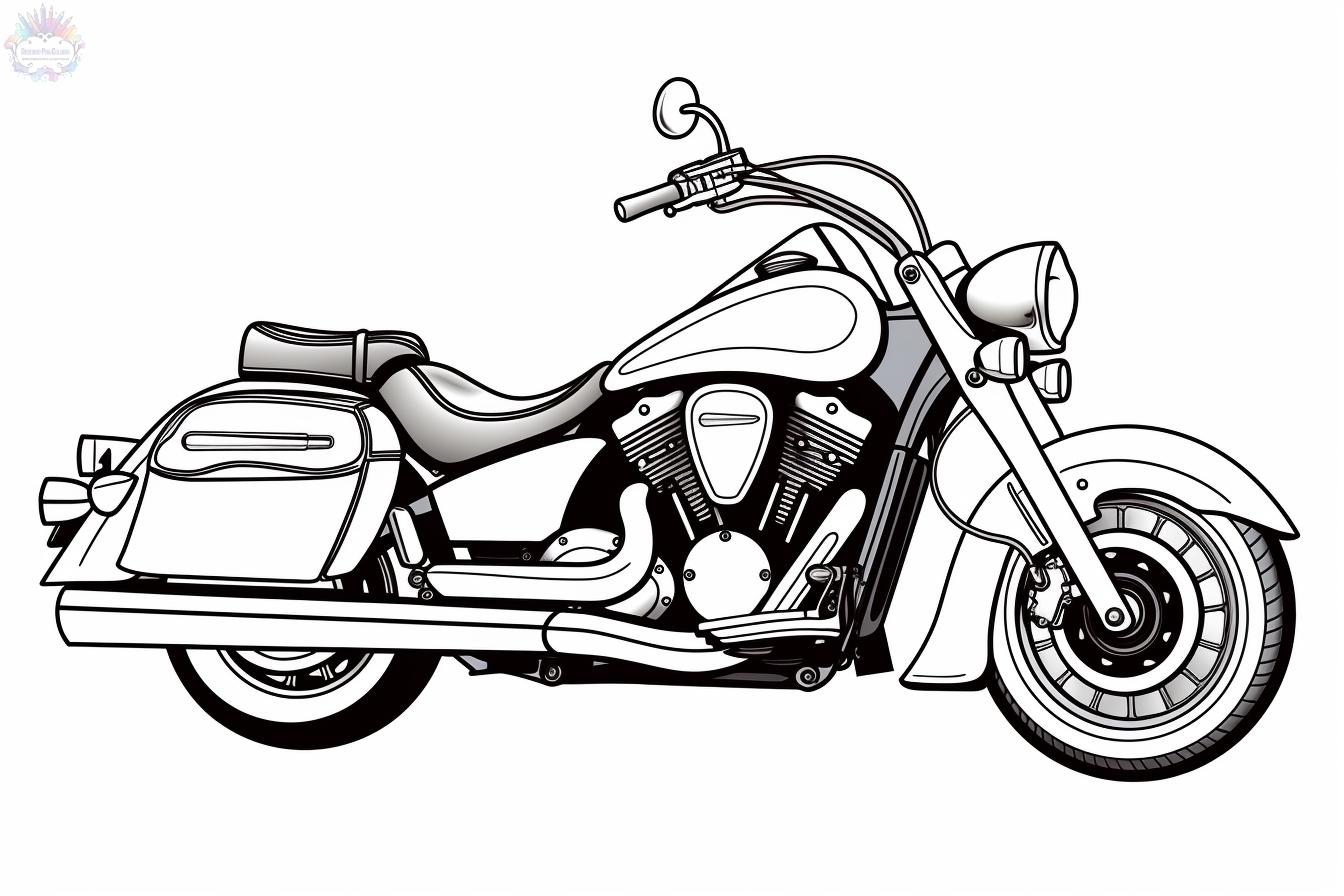 Motorcycle coloring pages