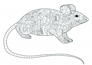 Mouse coloring pages to print