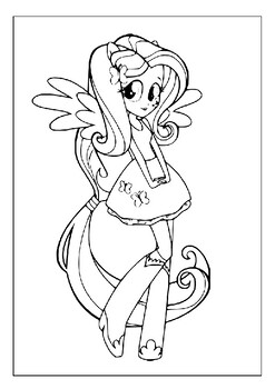 Equestria girls coloring pages for kids unveiling the my little pony magic