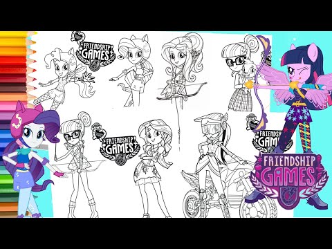 Coloring my little pony equestria girls friendship games