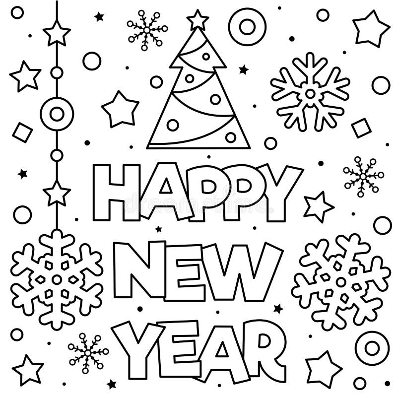 New year coloring stock illustrations â new year coloring stock illustrations vectors clipart