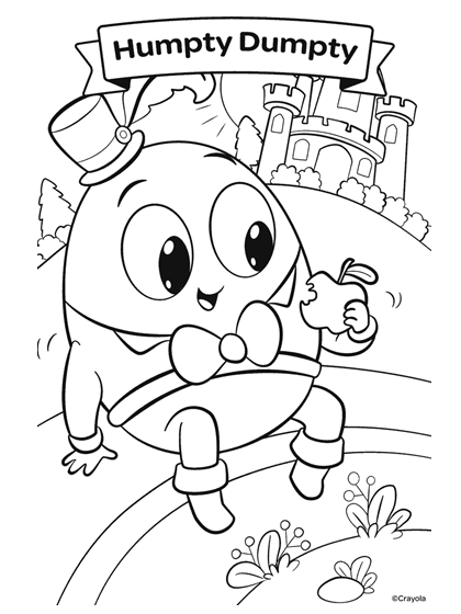 Nursery rhymes coloring pages printable for free download