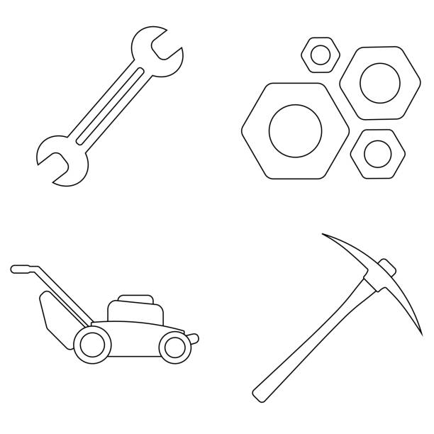 Nuts and bolts stock illustrations royalty