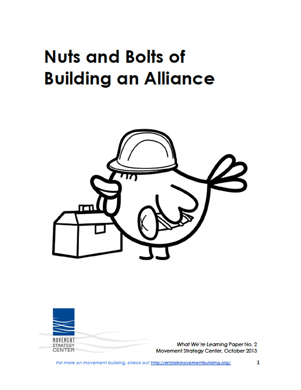 Nuts and bolts of building an alliance