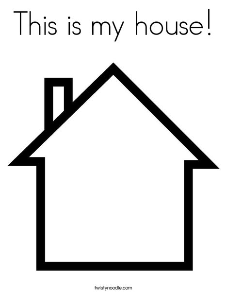 This is my house coloring page