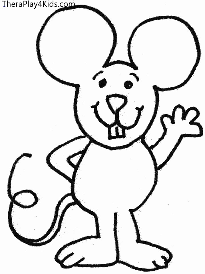 Mouse coloring page â theraplay kids