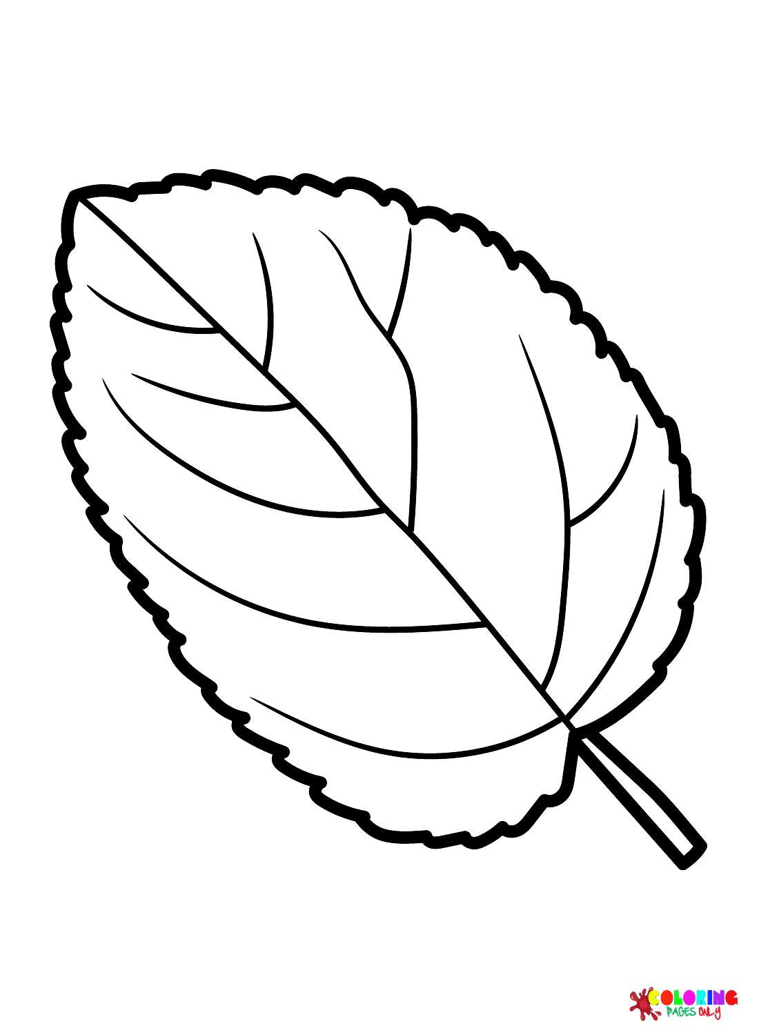 Leaves coloring pages printable for free download