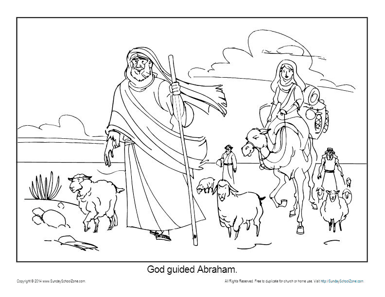 Abraham coloring pages printable bible sheets for kids