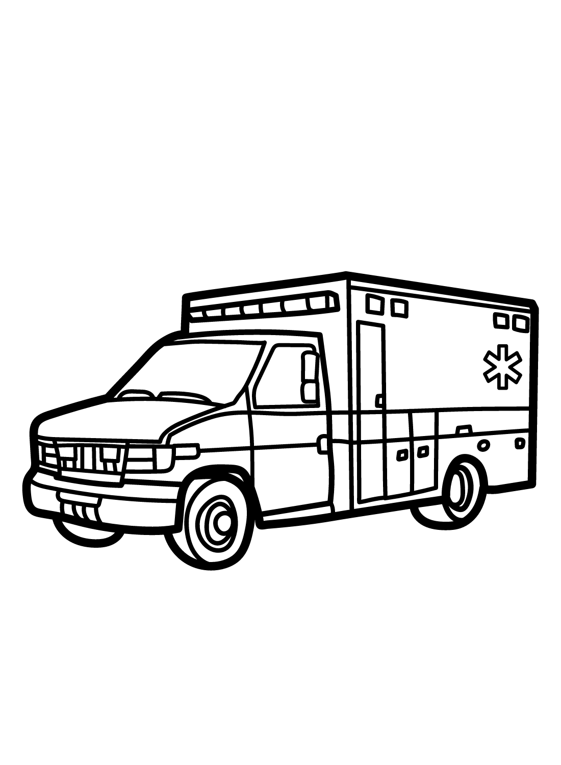 Ambulance coloring pages printable for free download