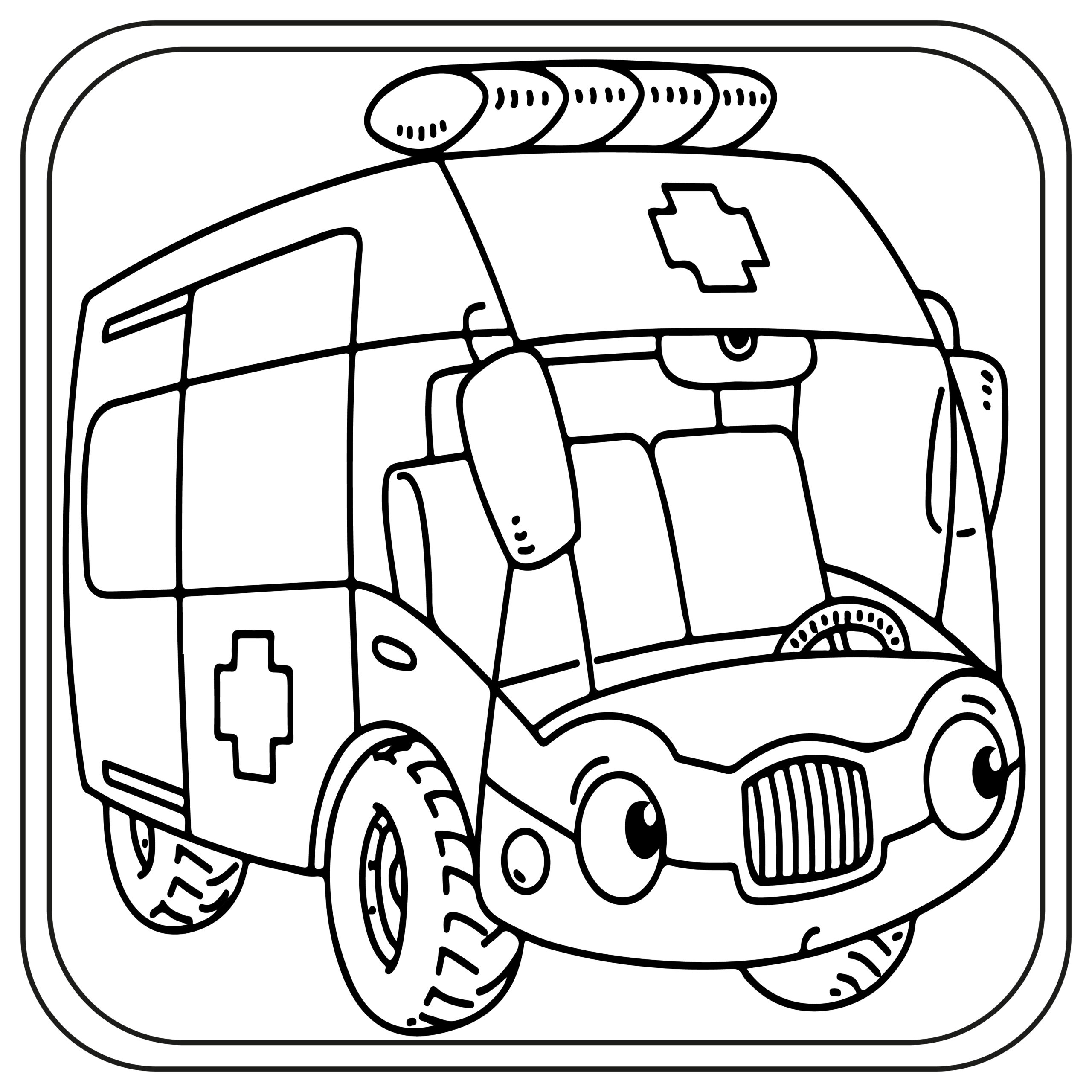 Ambulance coloring pages preschool kindergarten first grade made by teachers