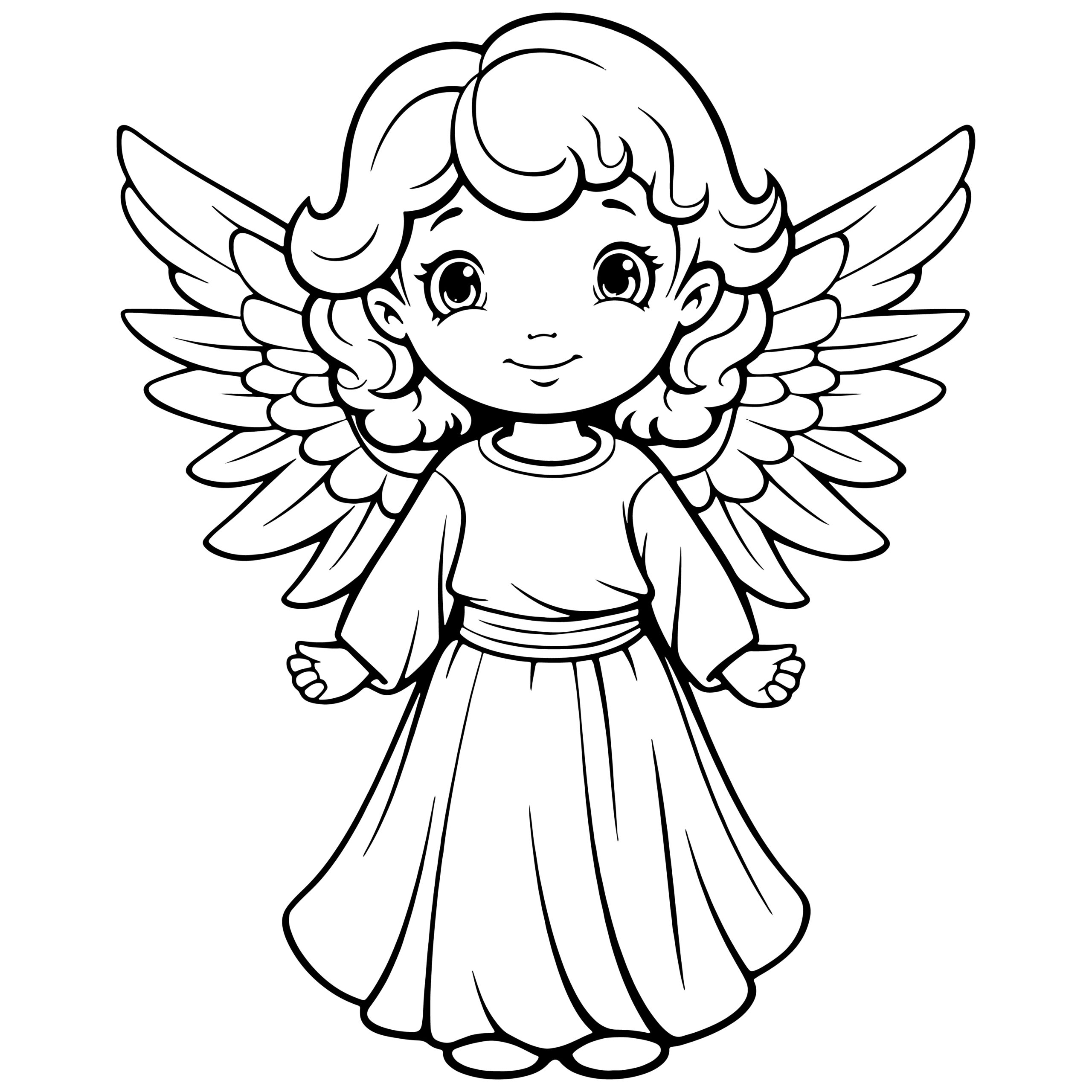 Angel coloring pages for kids angels coloring book made by teachers
