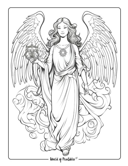 Angel coloring pages