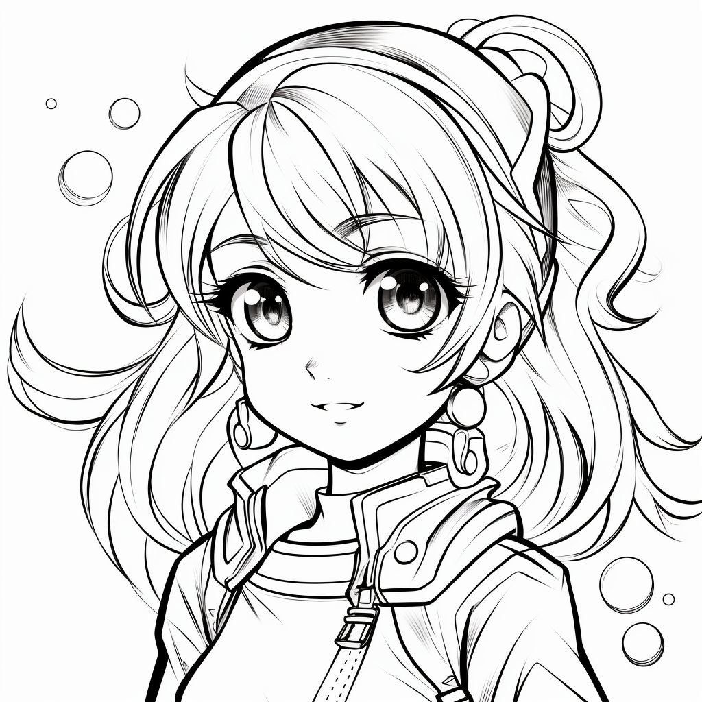Anime coloring pages