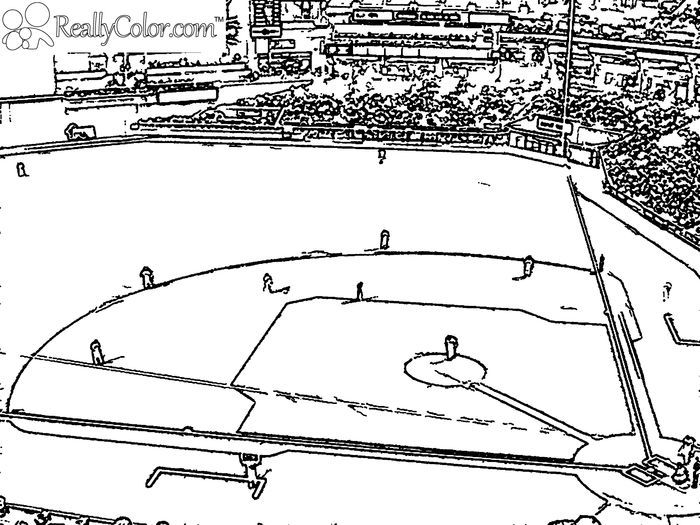 Baseball field coloring pages baseball coloring pages sports coloring pages football coloring pages