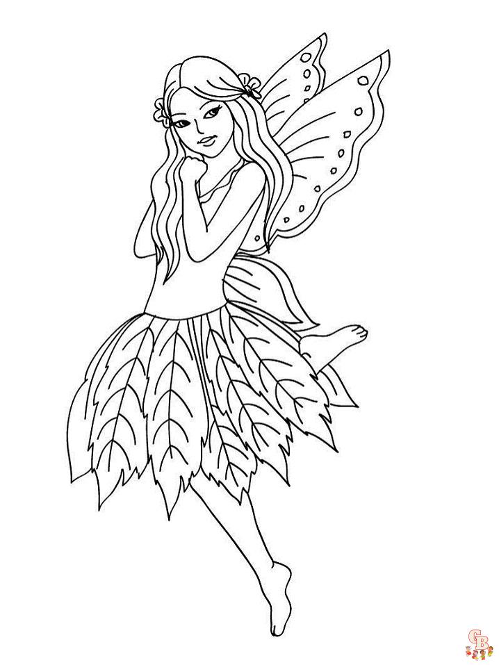 Beautiful fairy coloring pages printable free and easy
