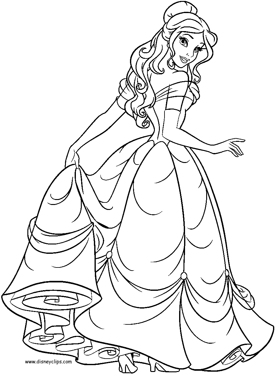 Belle coloring page princess coloring pages mermaid coloring pages princess coloring