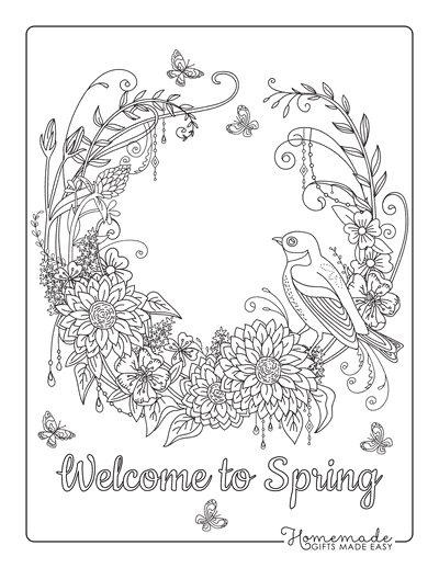 Free flower coloring pages for kids adults