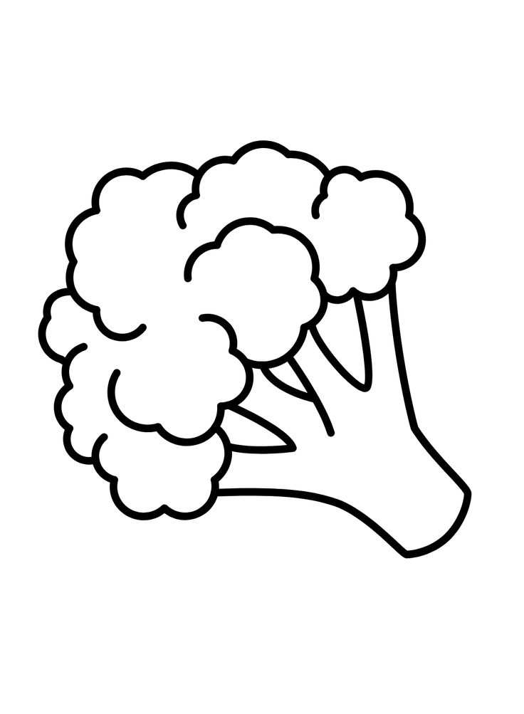 Broccoli coloring pages coloring pages broccoli drawing cute food drawings