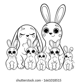 Thousand colouring pages rabbit royalty