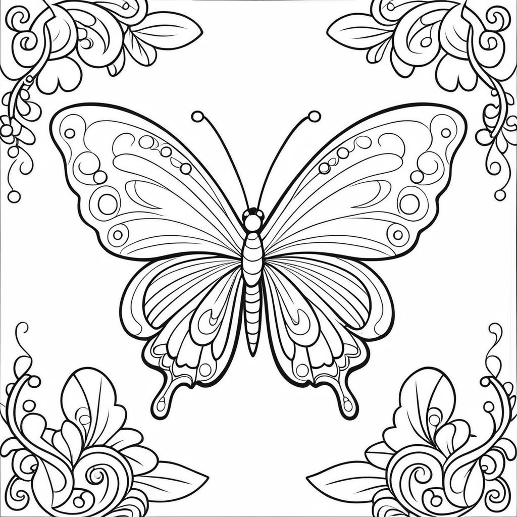 Butterfly coloring pages