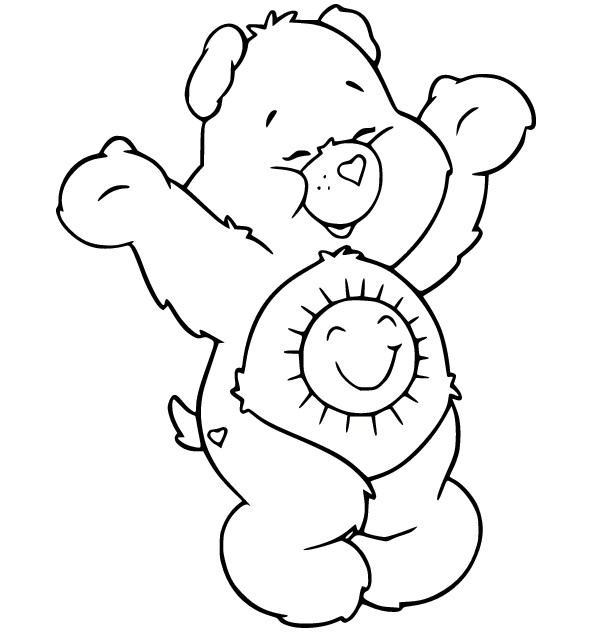 Care bears coloring pages printable for free download