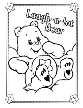 Care bear coloring pages by souly natural creations tpt