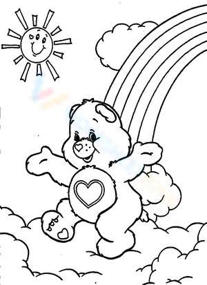 Free printable care bear coloring pages for kids