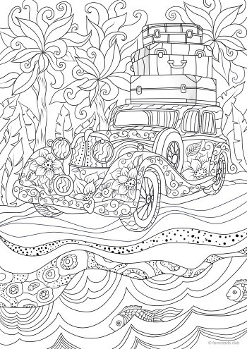 Magic car â favoreads coloring club