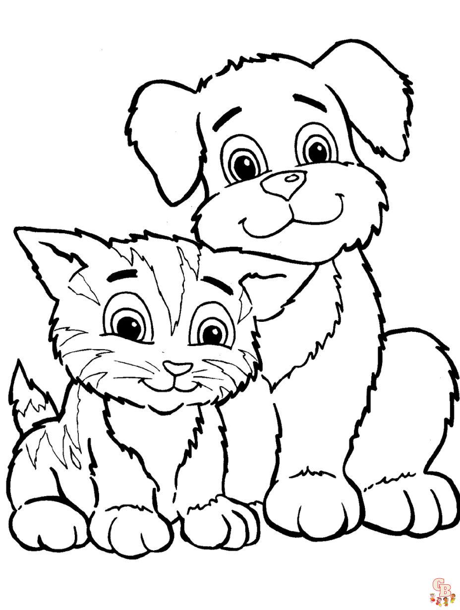 Dogs coloring pages to print