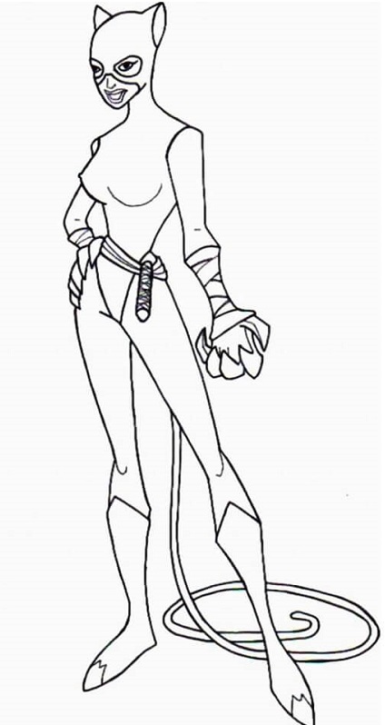Catwoman coloring pages