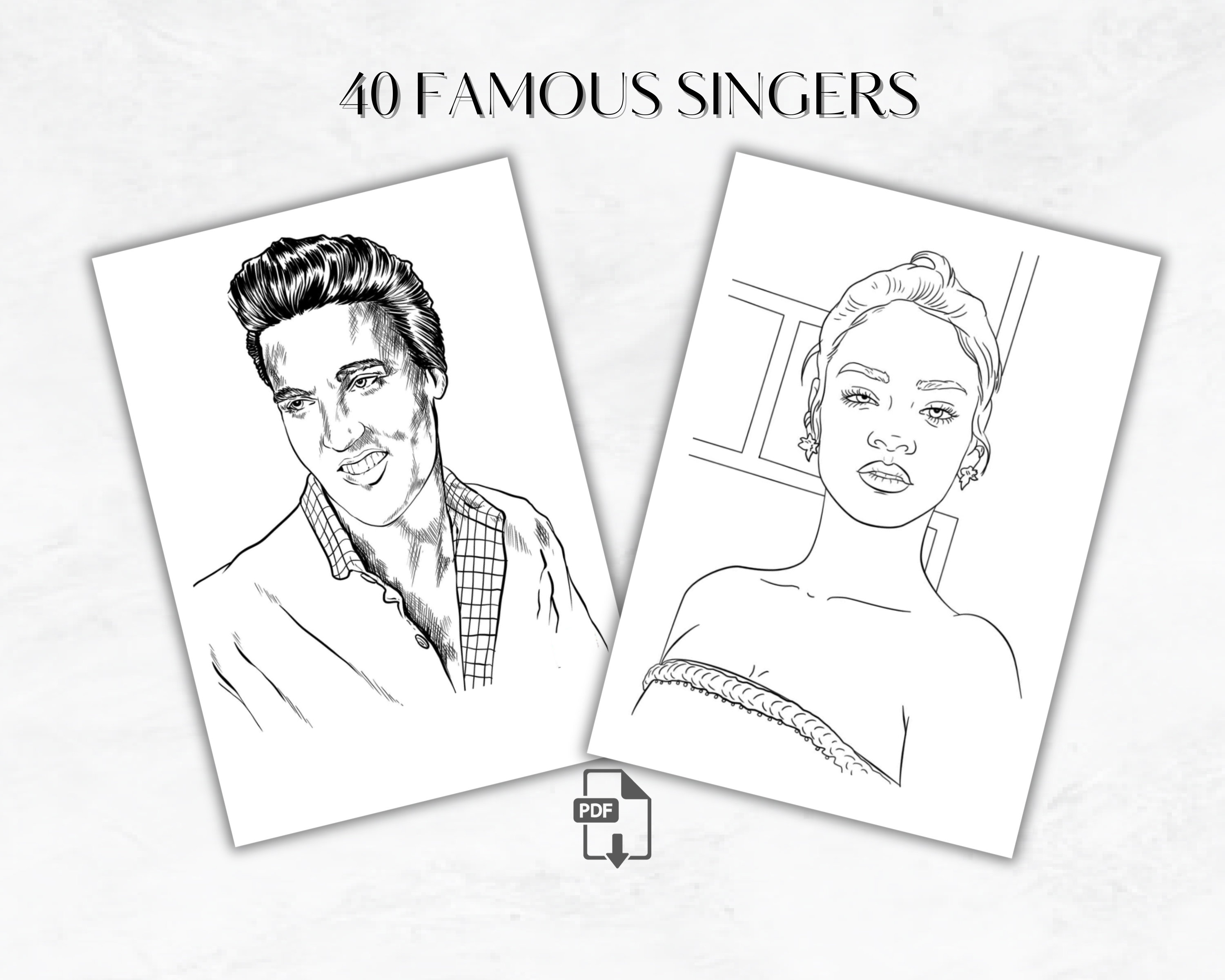 Celebrity coloring books