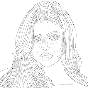 Color your favorite celebrities the most popular female celebs of mindfulness and anxiety relief coloring book strangeyeseo books