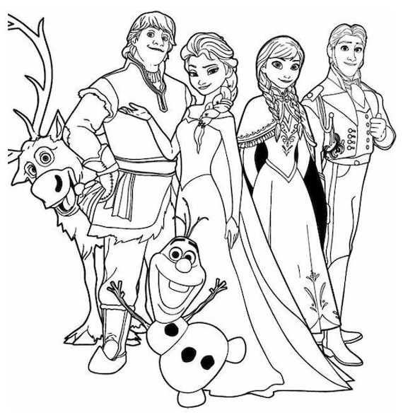 Best deal pages movie princess cartoon characters coloring book best gift for kids