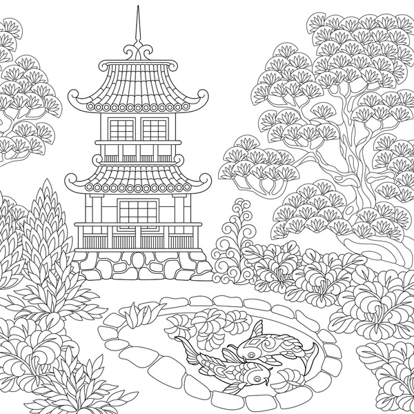 Thousand china coloring pages royalty