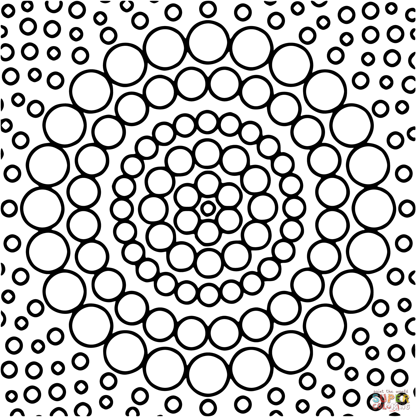 Circle mandala coloring page free printable coloring pages
