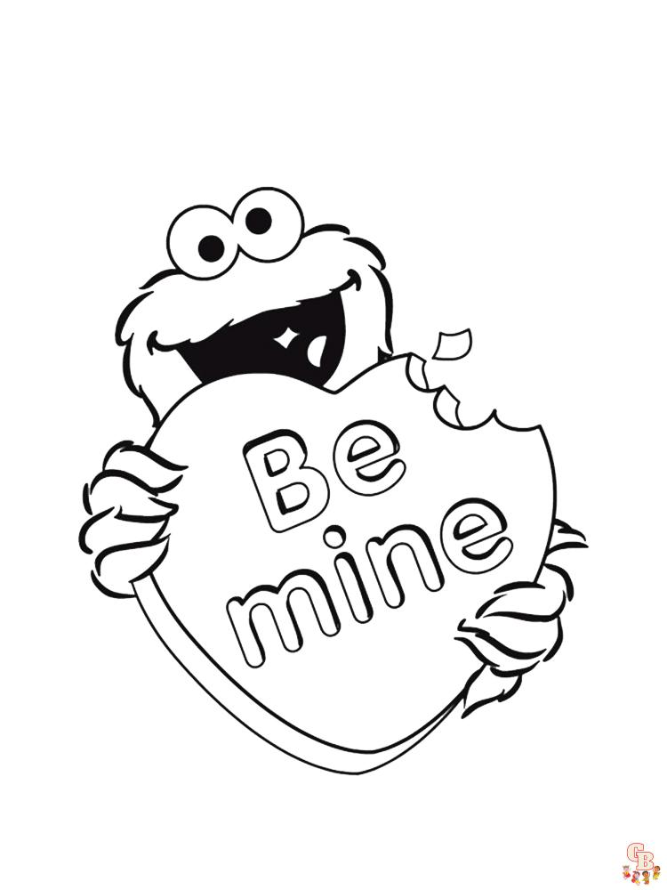 Cookie monster coloring pages delightful and free