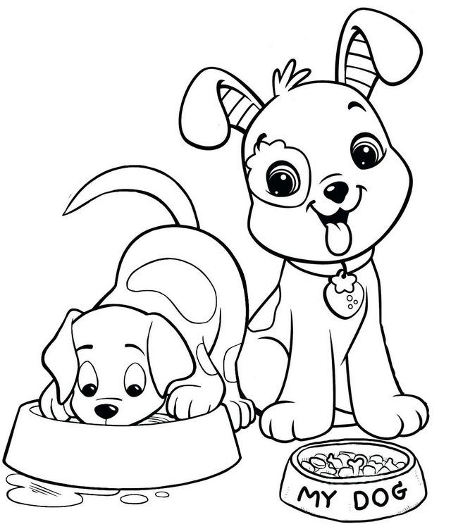 The dozens of cute dog coloring pages for kids dog coloring page dog coloring book cute dog bowls