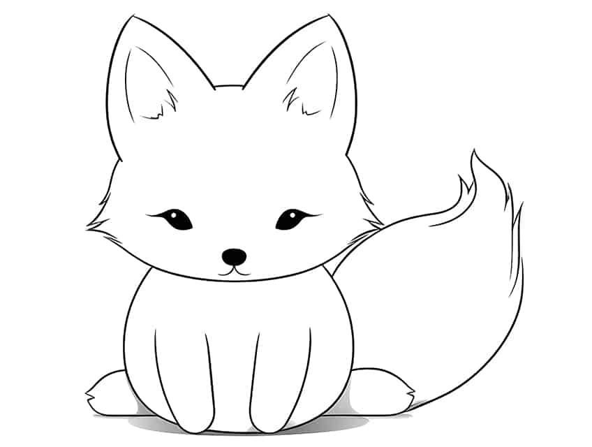 Fox coloring pages