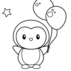 Penguin coloring pages printable for free download