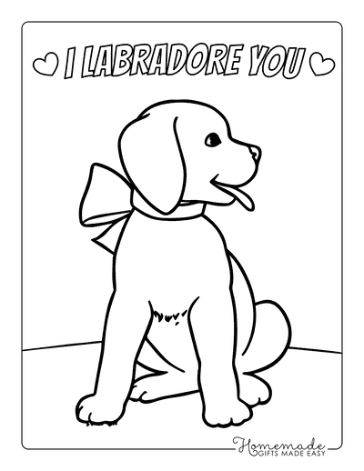 Free dog coloring pages for kids adults
