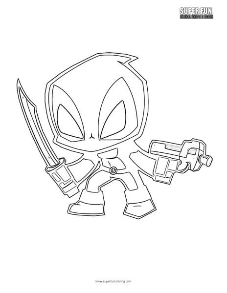 Deadpool coloring page