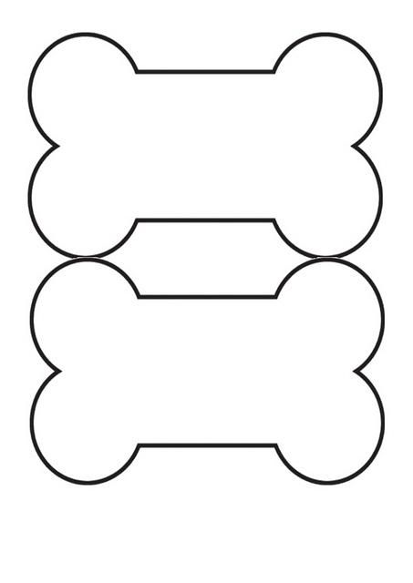 Dog bone template dog template paw patrol birthday party puppy birthday parties