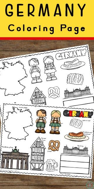 Free germany coloring page