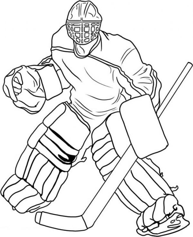 Free pro hockey player coloring pages to print out