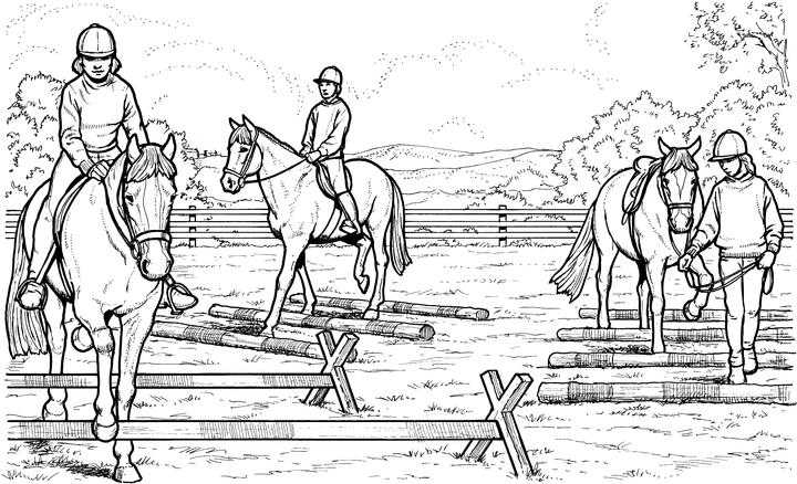 Free horse coloring pages