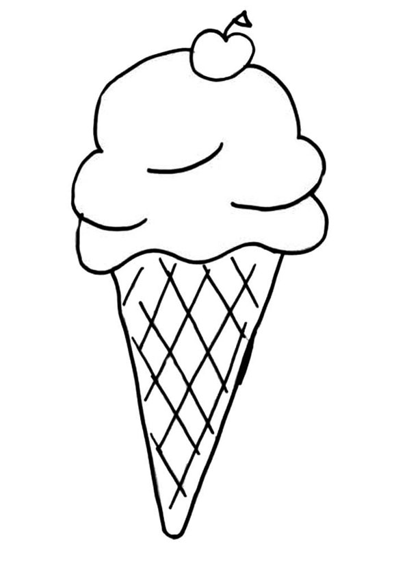 Coloring pages ice cream coloring page