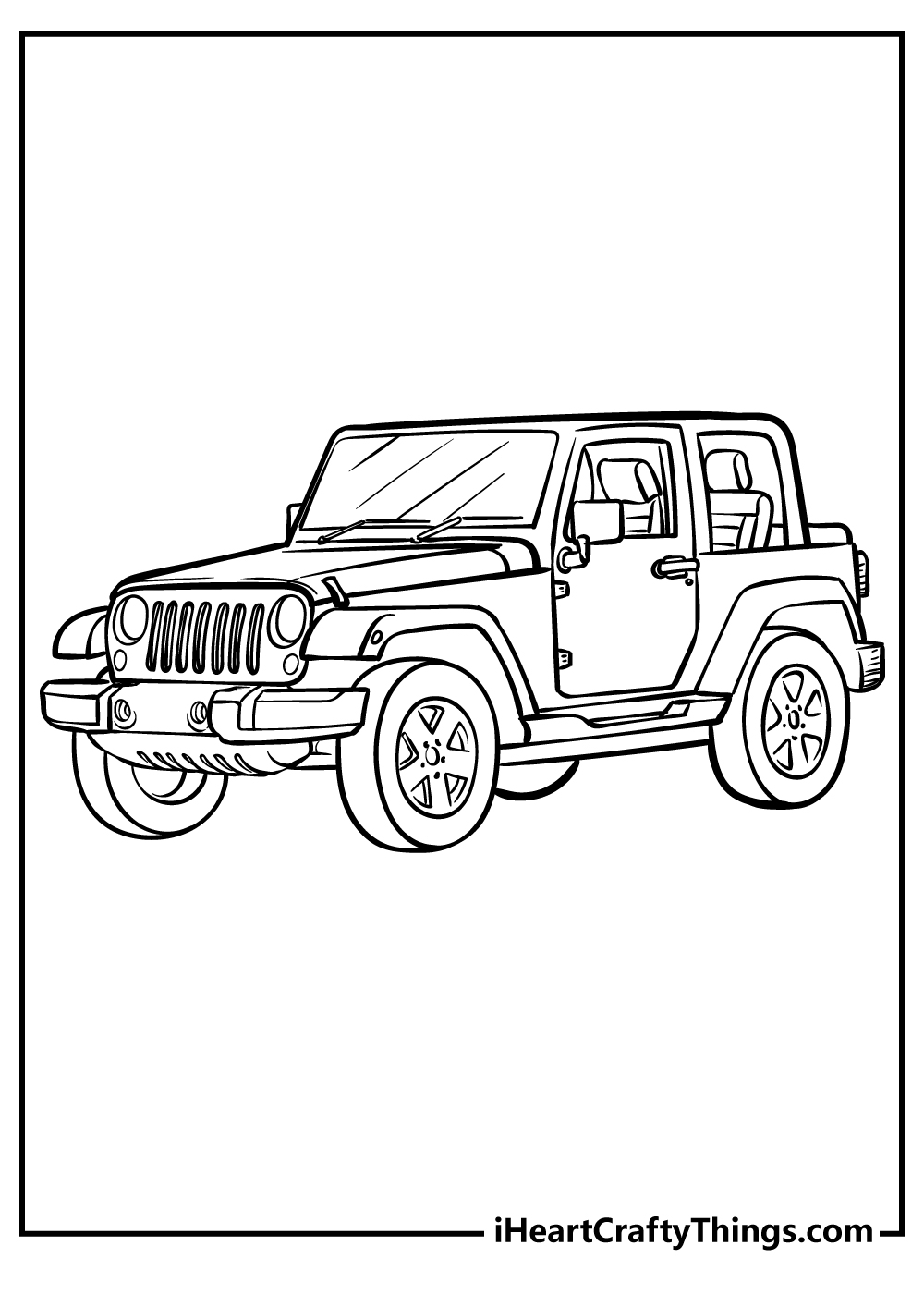 Jeep coloring pages free printables