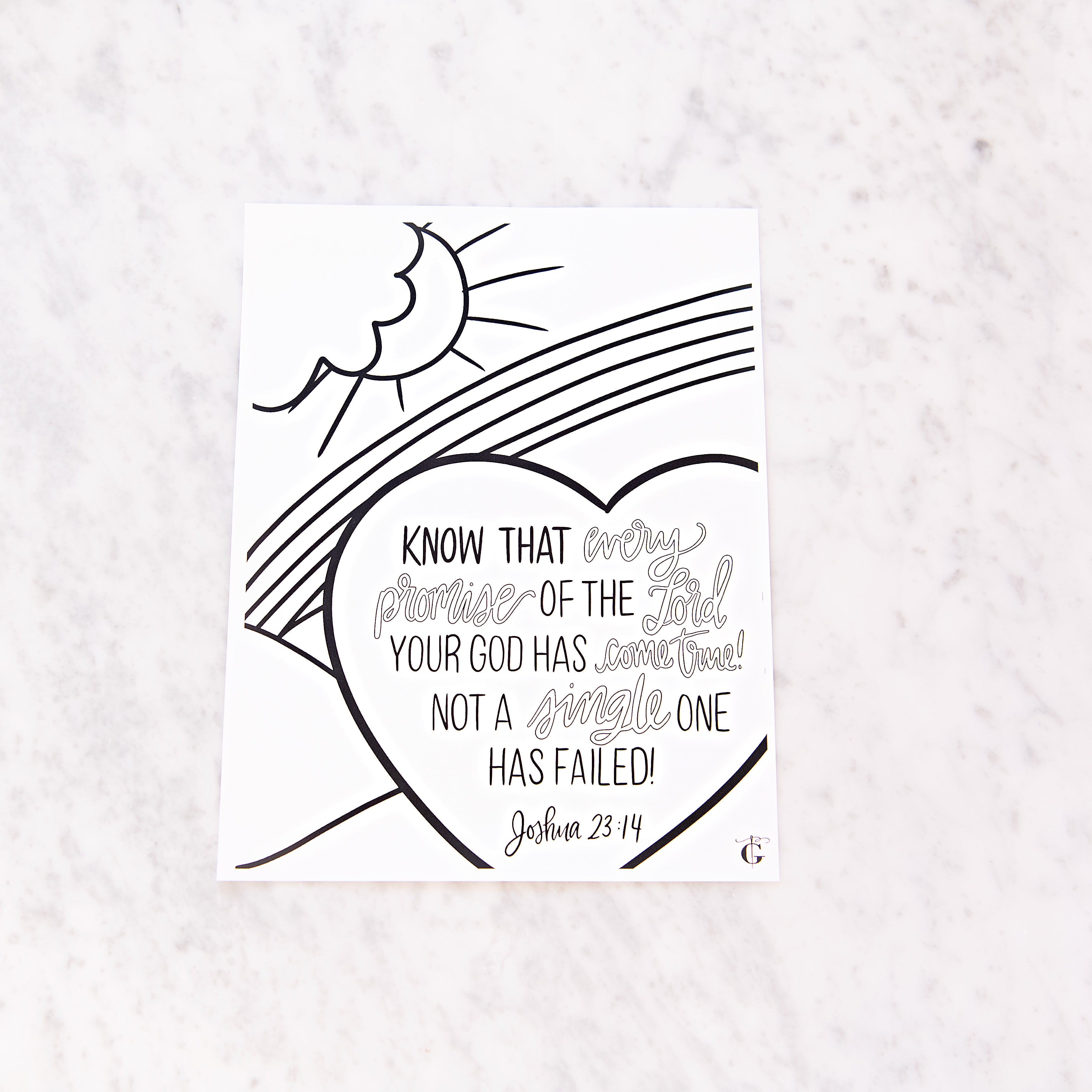 Joshua coloring sheet â golden thread inc